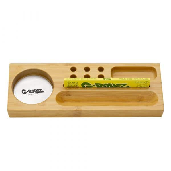 G-Rollz Bamboo Rolling Tray + Starter Kit 7.5x20