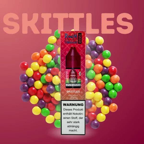 RandM Tornado 7000 Liquid 10ml Skittles