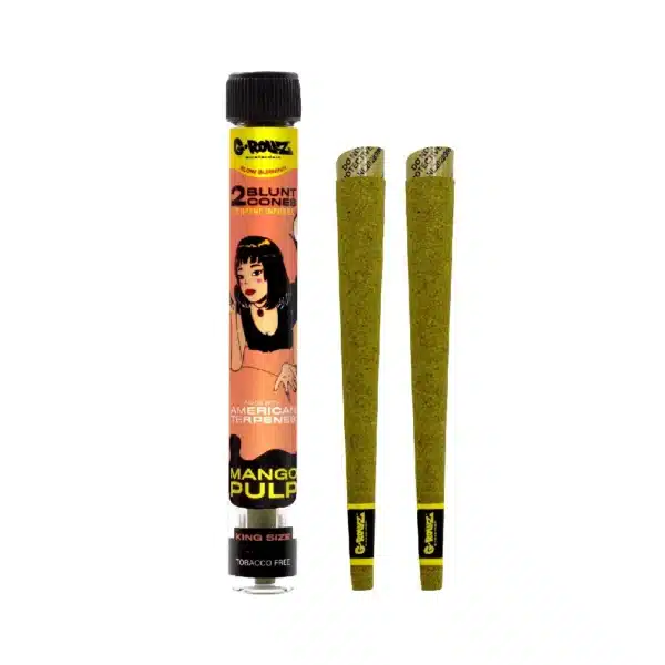 G-Rollz 2x Terpene Infused KS Herbal Blunt Cones - Tropical Pulp